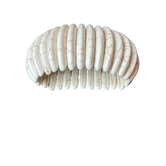 Stone Stretch Cuff Bracelet NWOT - Picture 9 of 9